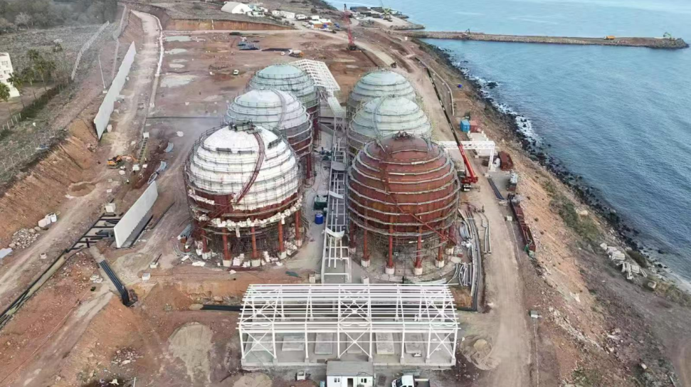 集团承建的土耳其大型球罐项目圆满通过水压试验